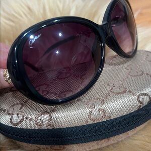 (Not authentic)Like new❤️CARTIER❤️Elegant Black Panther Sunglasses